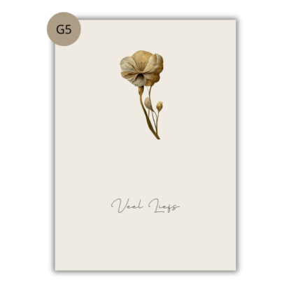 Kaarten Bloemen (set/los) - Afbeelding 6